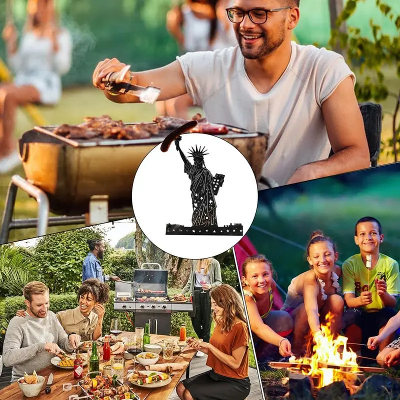 Hot Dog Roller Grill Portable Hot Dog Holder Metal Creative Funny Grill Accessories For Kitchen Events Grilling Camping Trips