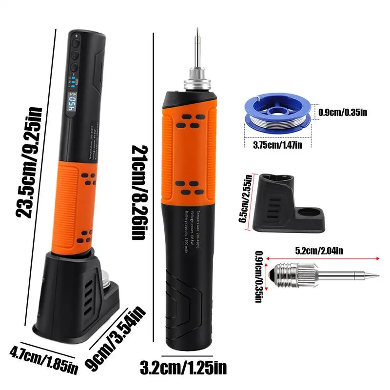 USB Soldering Iron Cordless Portable Soldering Iron Kit Precision Tip Adjustable Temperature Desoldering Tool For Home Appliance