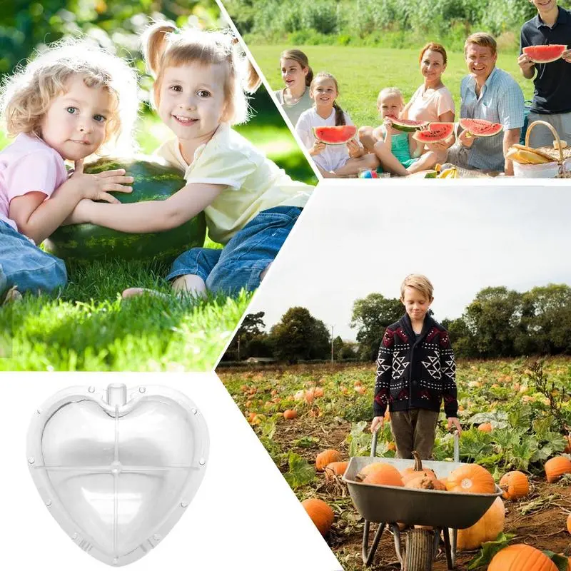 Vegetable Growing Mould Heart Shaped Watermelon Shaping Mould With Breathable Hole Reusable Shaping Tool For Fun Cultivation