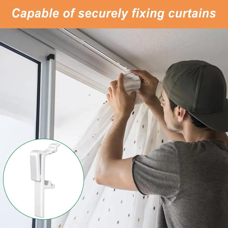 Rv Drapery Clips Side Drapery Hold Down Window Covering Hardware 12x Inside Holdback For Camping Bedroom Outdoor Furniture Parts