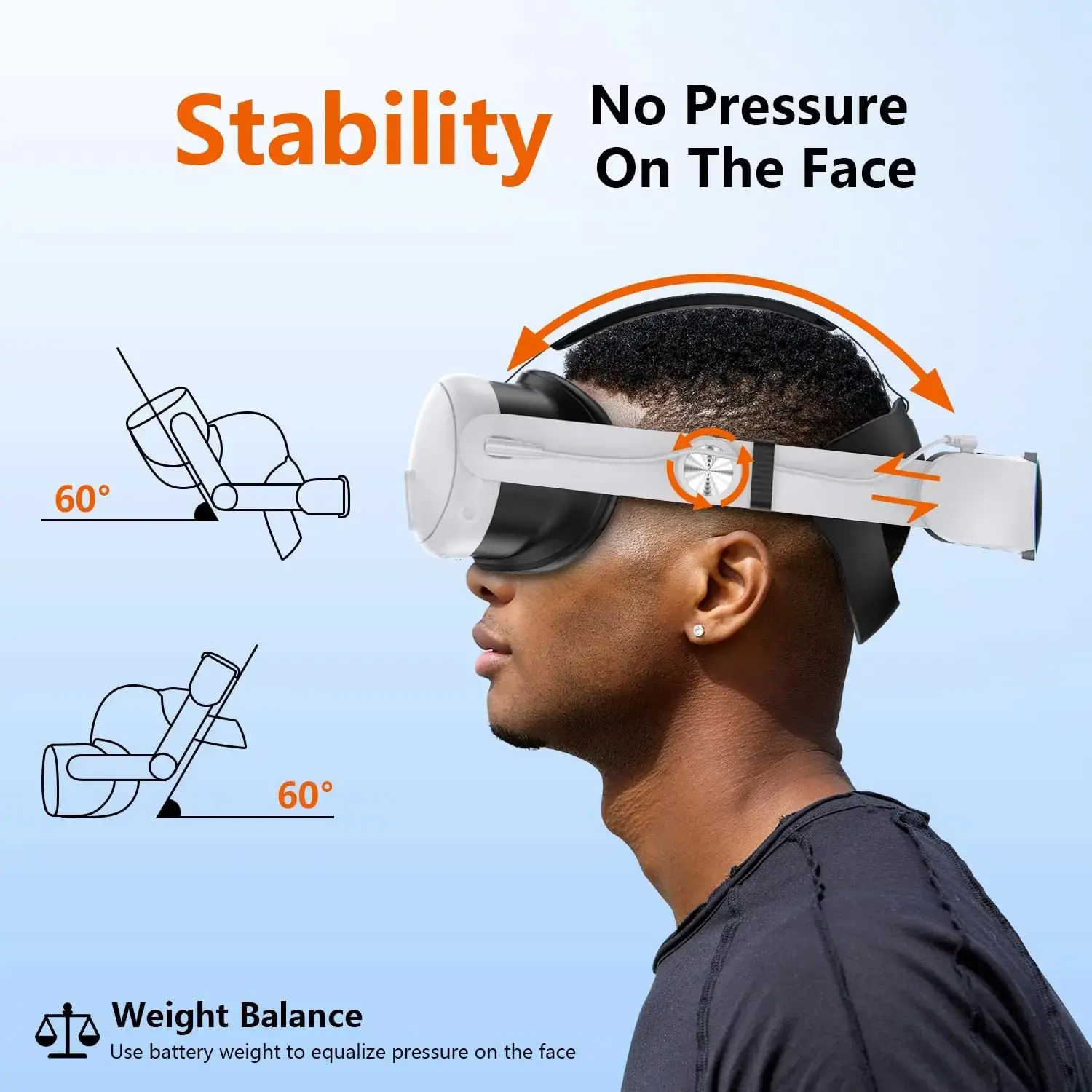 For Meta Quest 3/3S Rechargeable RGB Elite Head Strap with 10000mAh Battery  Adjustable for Oculus Quest 2 3 3S VR  Accessories