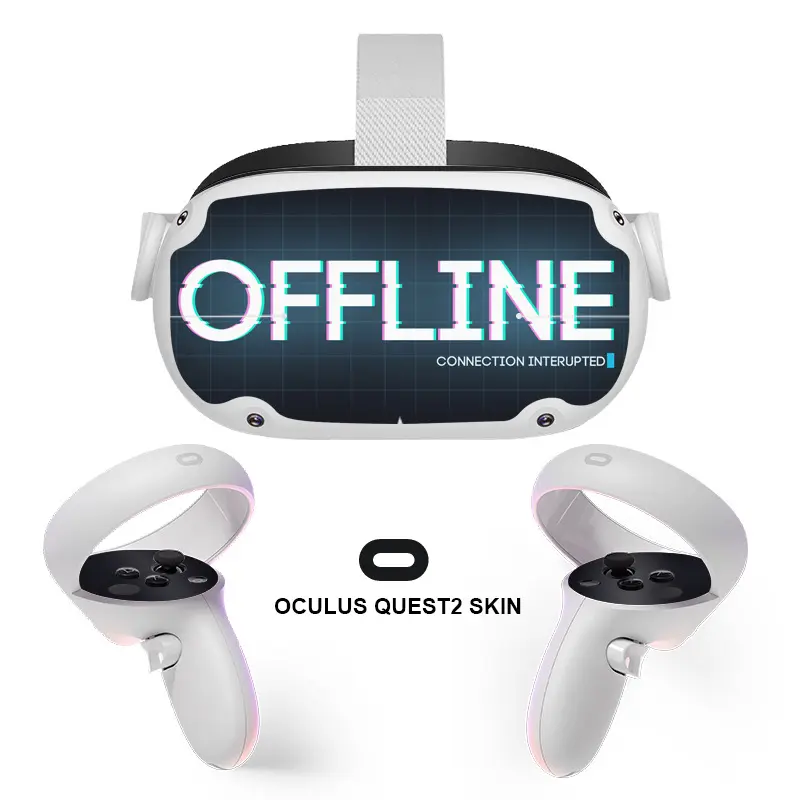 Suitable for Oculus Quest 2 sticker game console virtual helmet VR glasses handle sticker protective film cover sticker