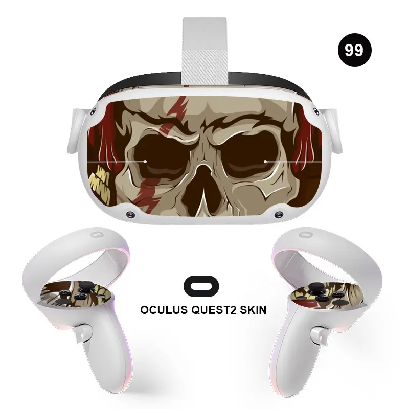 Suitable for Oculus Quest 2 sticker game console virtual helmet VR glasses handle sticker protective film cover sticker