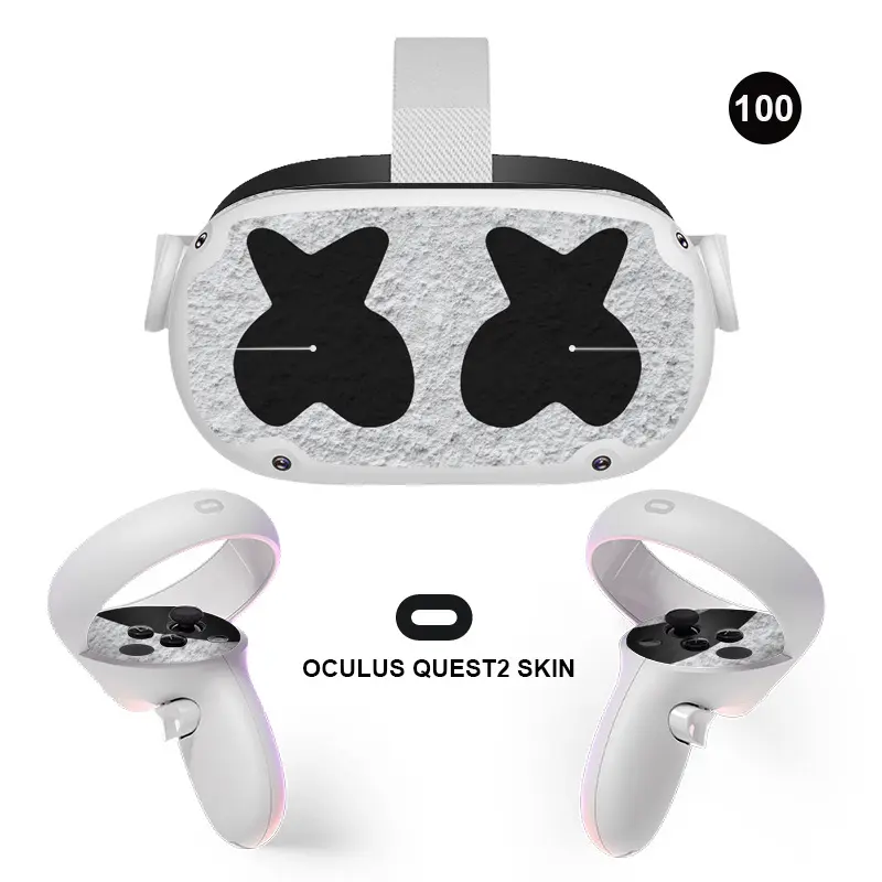 Suitable for Oculus Quest 2 sticker game console virtual helmet VR glasses handle sticker protective film cover sticker