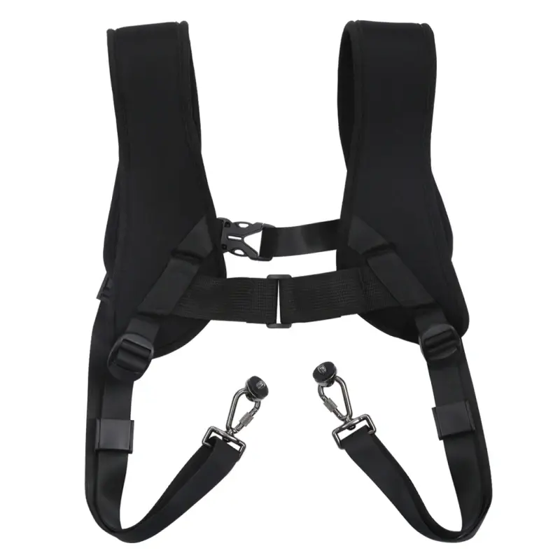 PULUZ Quick Release Double Shoulder Harness Soft Pad Decompression Foam Strap Belt For DSLR Digital Cameras