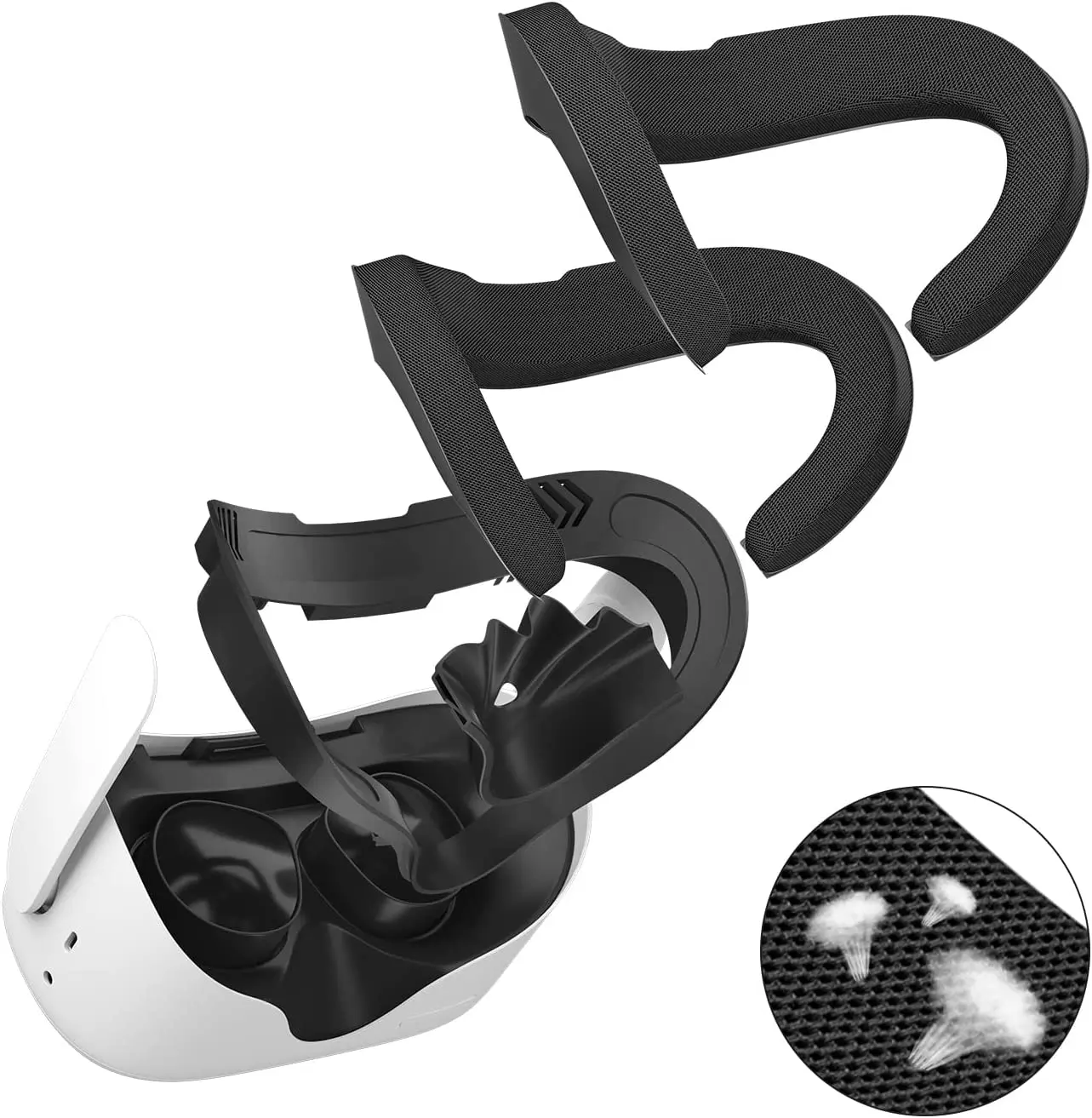 Hot Selling 3 in 1 Breathable Soft Face Mask Replacement For Oculus Quest 2 Facial Interface Bracket Foam Pad For Quest 2