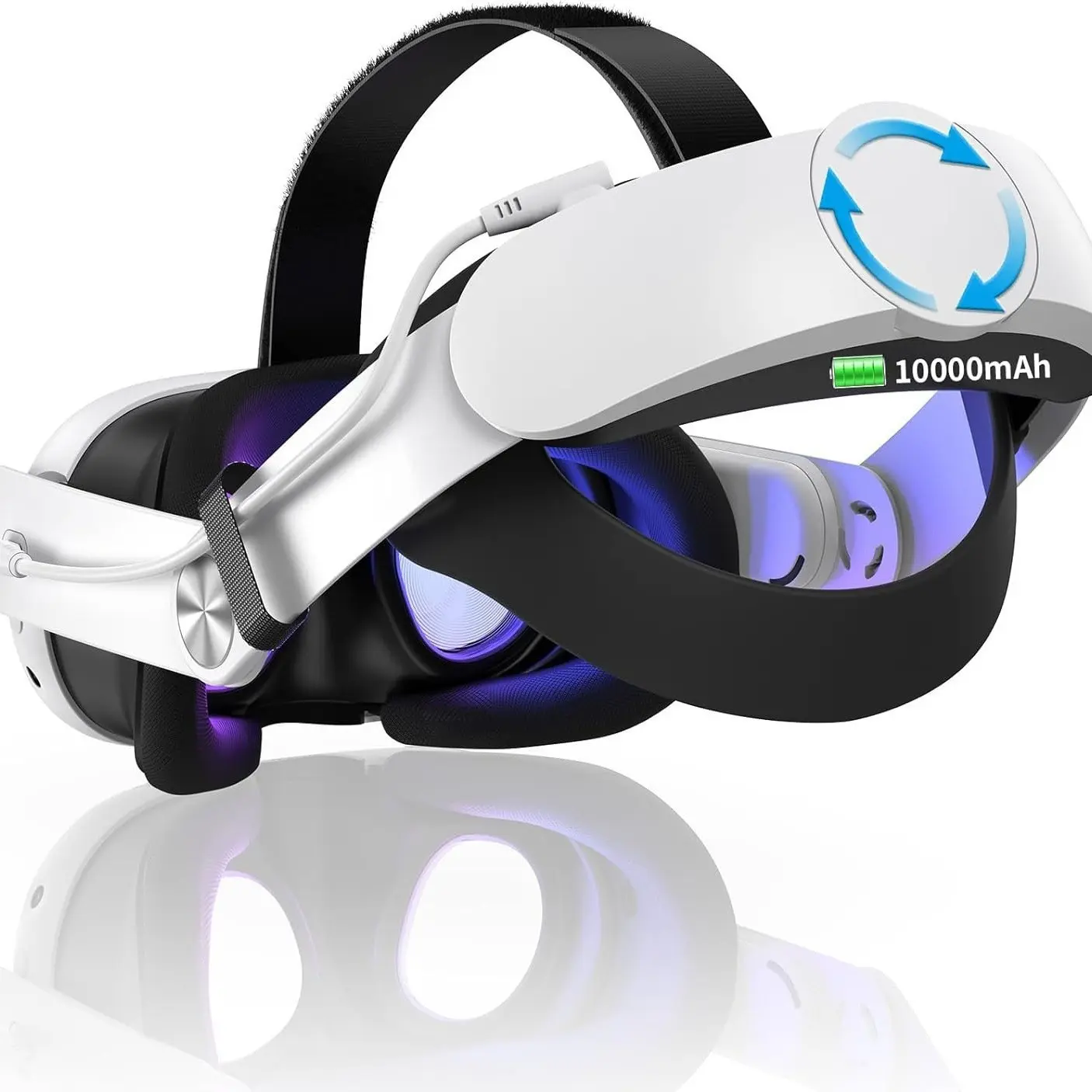 For Mate Quest 3/3s adjustable head mounted non pressure face 10000mAh battery fast charging 18W mobile power VR accessories