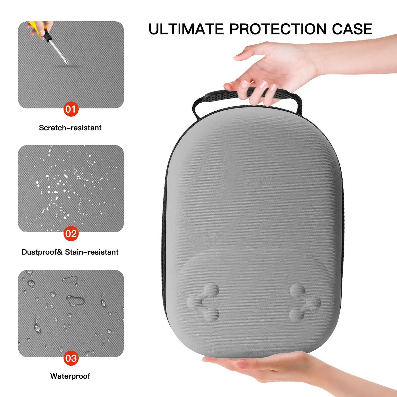Hard Carrying Case Drop-resistant Portable Storage Bag Travel Carry Bag for Meta Quest 3/3S VR Headset Controller Accessories
