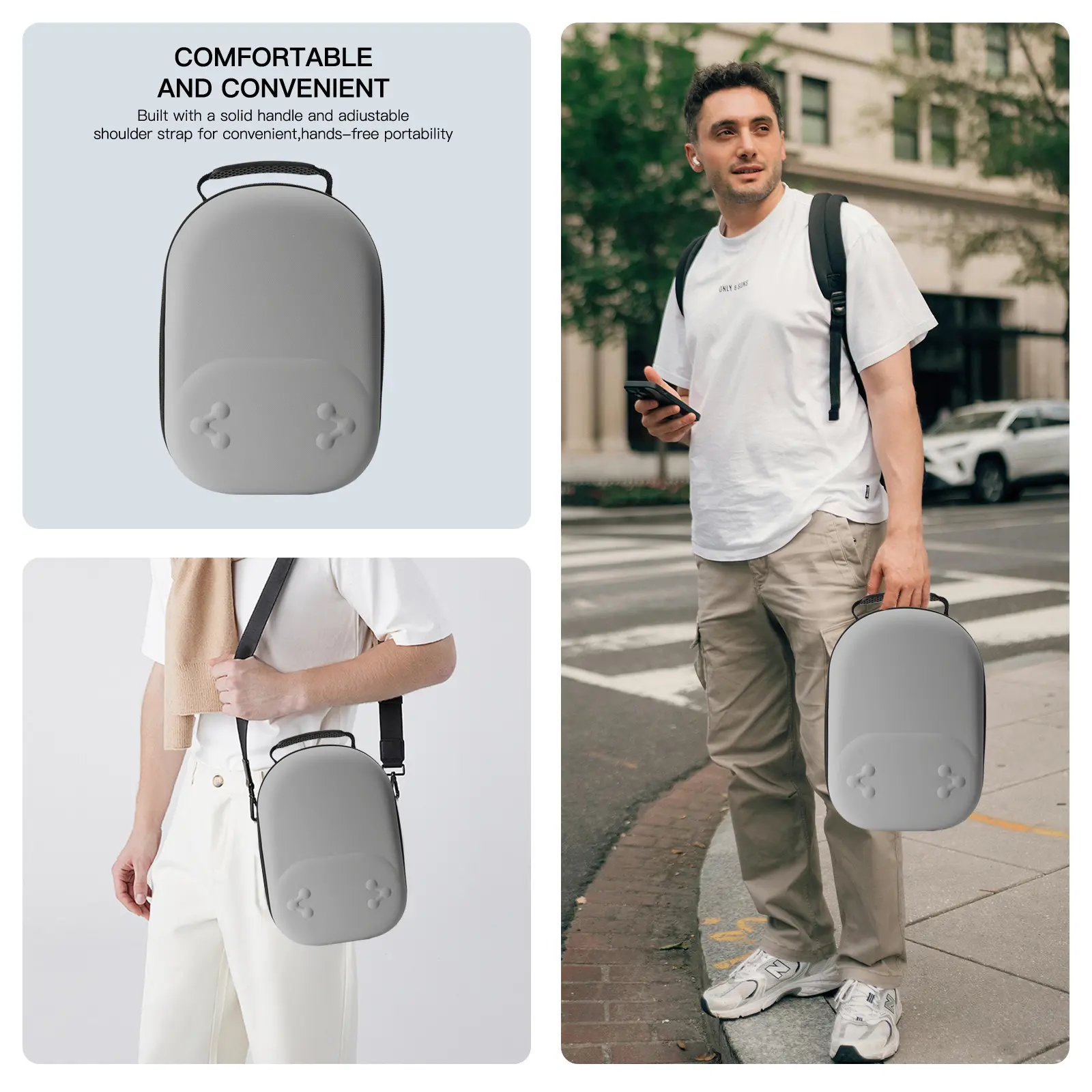 Hard Carrying Case Drop-resistant Portable Storage Bag Travel Carry Bag for Meta Quest 3/3S VR Headset Controller Accessories