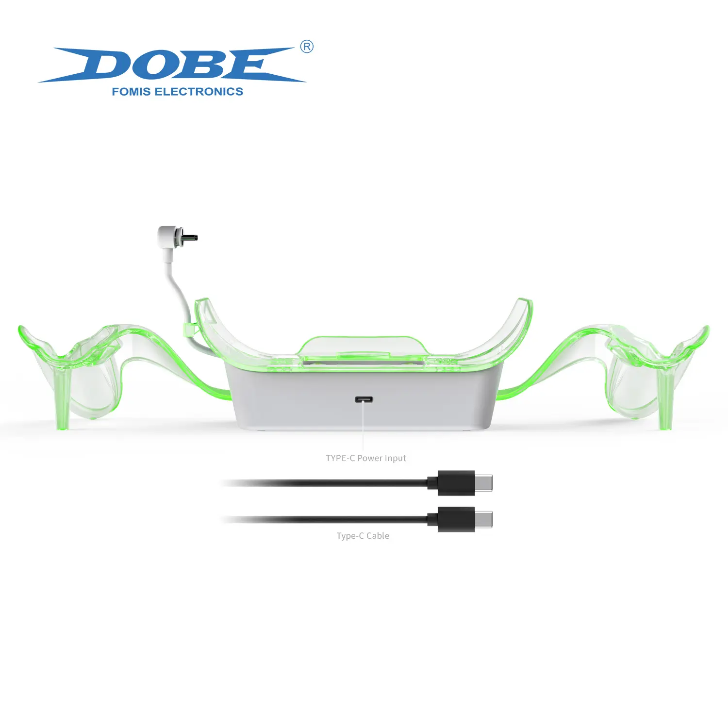 DOBE Dual Quick Charging Function Dock TY-3867 for VR Q2/Q3/Q3S with Charging Indicator Light&Removable Crystal Holder