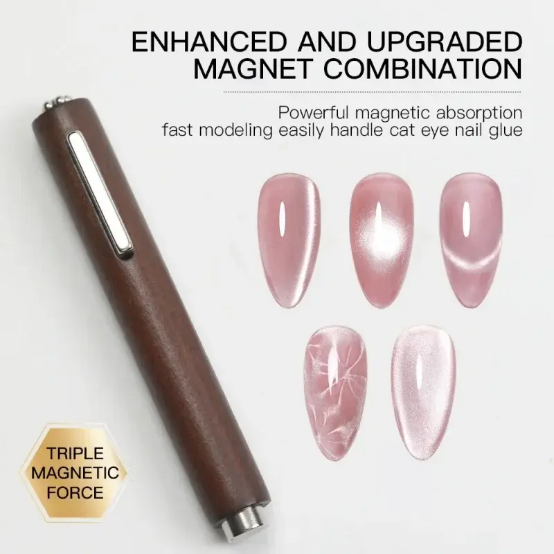 Nail Art Magnetic Stick Cat Eye Wand Pen Multiple Styles Nail Magnet Stick for Cat Eye UV Gel Polish Magic Nails Art Design Tool