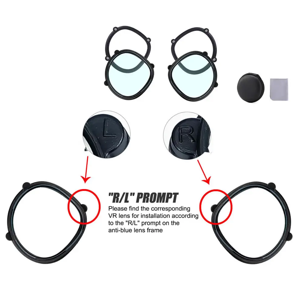 VR Lenses for Oculus Quest 2 Quest 3 Quest 3S Myopia for PS VR2 Prescription Lens PICO 4 Anti Blue Prescription Lens Accessories
