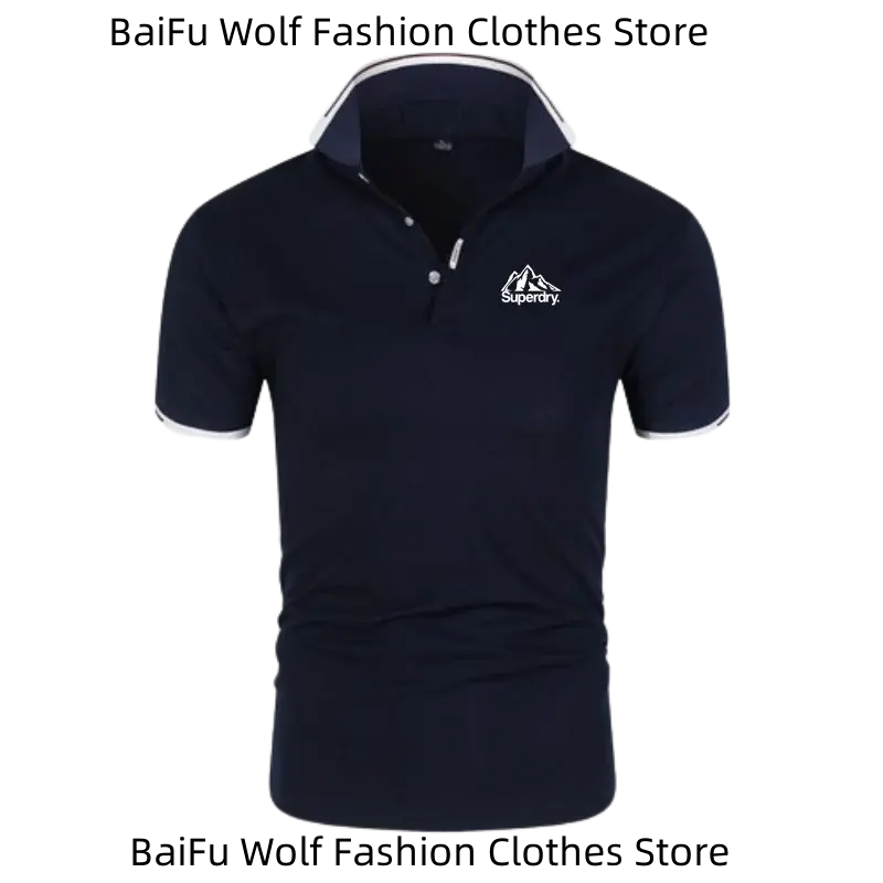 Golf Short Sleeve Summer Men Trend Short Sleeve Streetwear Quick-Drying Clothing Regular Business Tops Breathable POLO Shirt