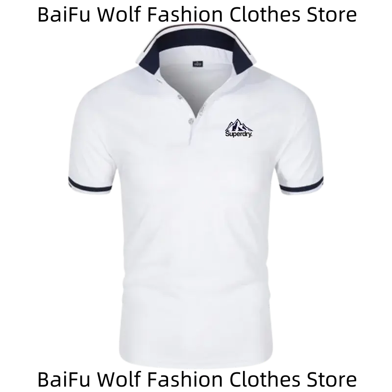 Golf Short Sleeve Summer Men Trend Short Sleeve Streetwear Quick-Drying Clothing Regular Business Tops Breathable POLO Shirt