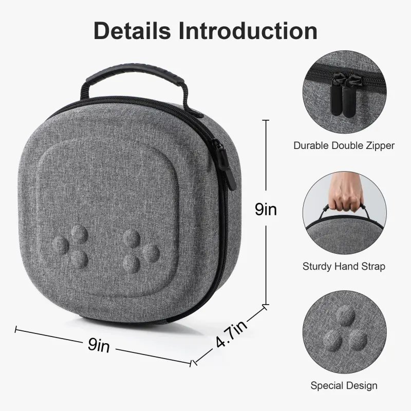 Hard Carrying Case for Meta Quest 3S /Quest 3 /Quest 2 VR Headset and Touch Controller Accessories Case Travel Portable