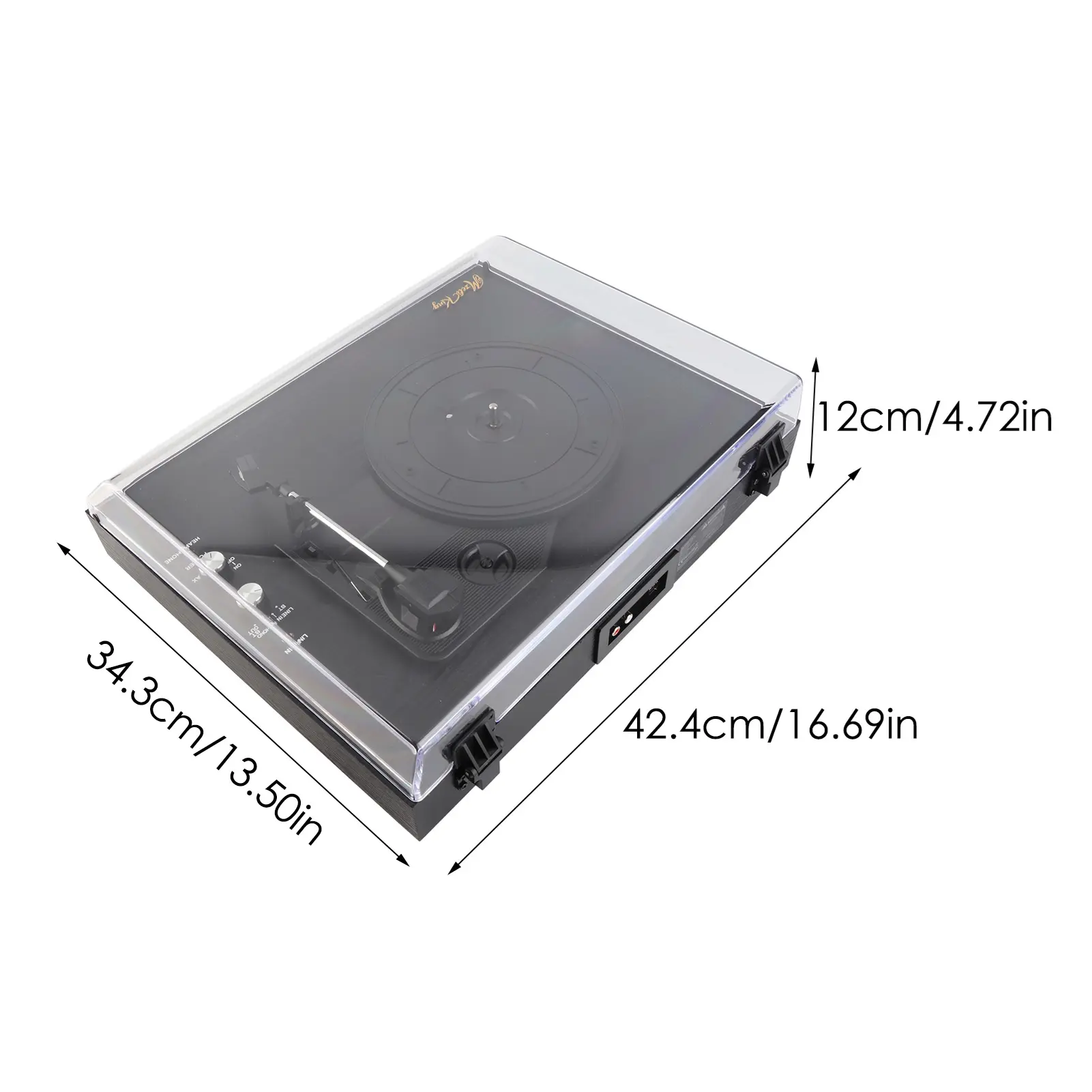 Records Turntable Record Player Built in Speakers Vintage Gramophone 3 Speed BT5.0 AUX in 3.5mm Output Home Record Player