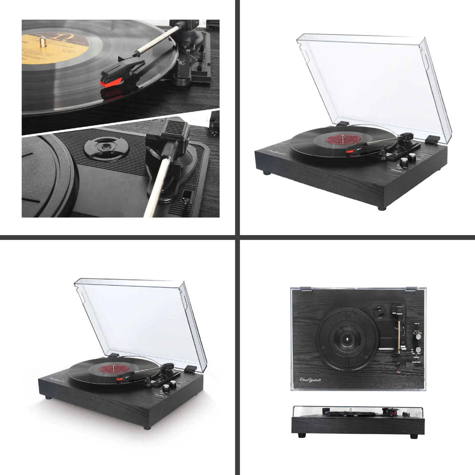 Records Turntable Record Player Built in Speakers Vintage Gramophone 3 Speed BT5.0 AUX in 3.5mm Output Home Record Player