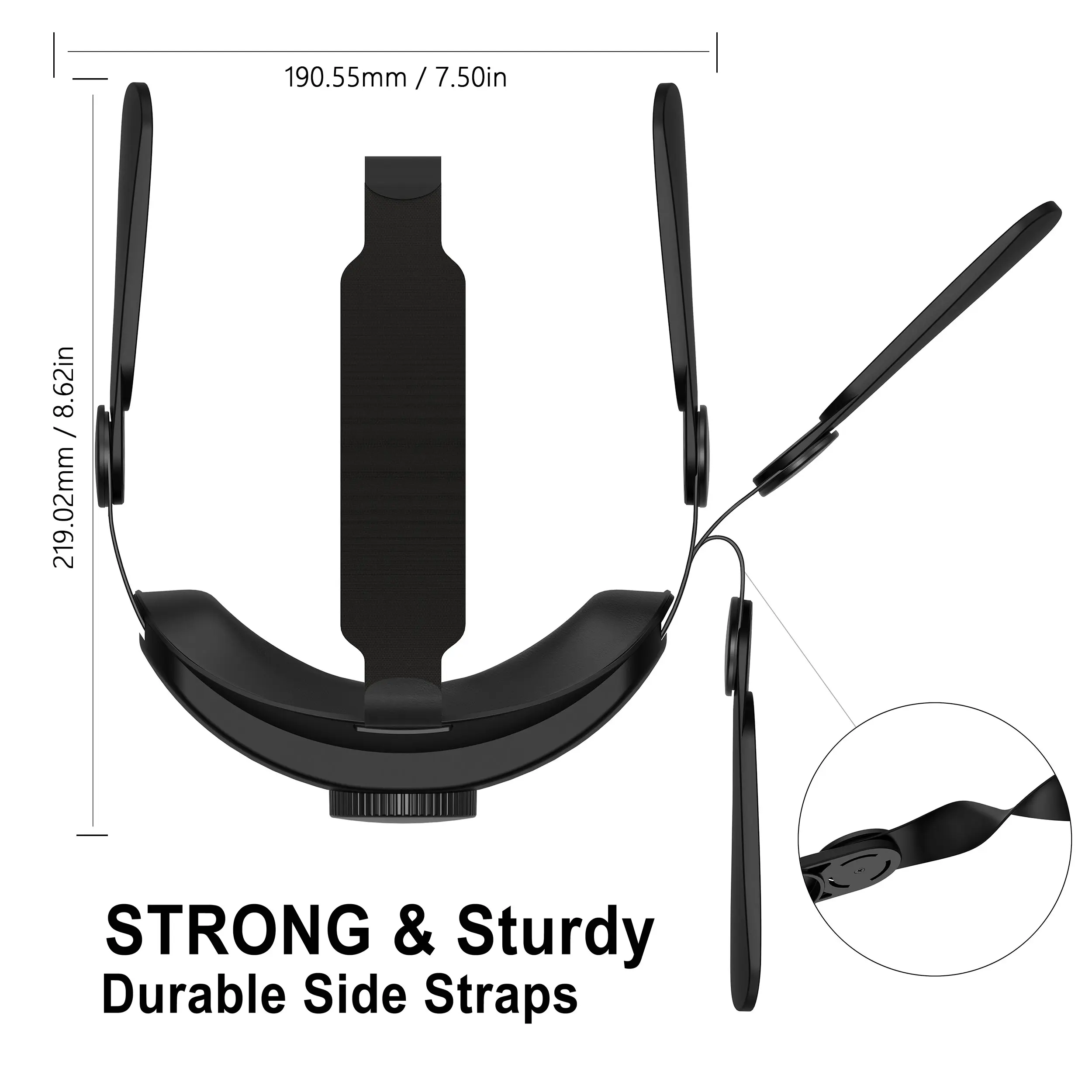 Design Head Strap Accessories Compatible With Quest 2, Elite Strap For Enhanced Support And Comfort,VR With Adjustable Headbands