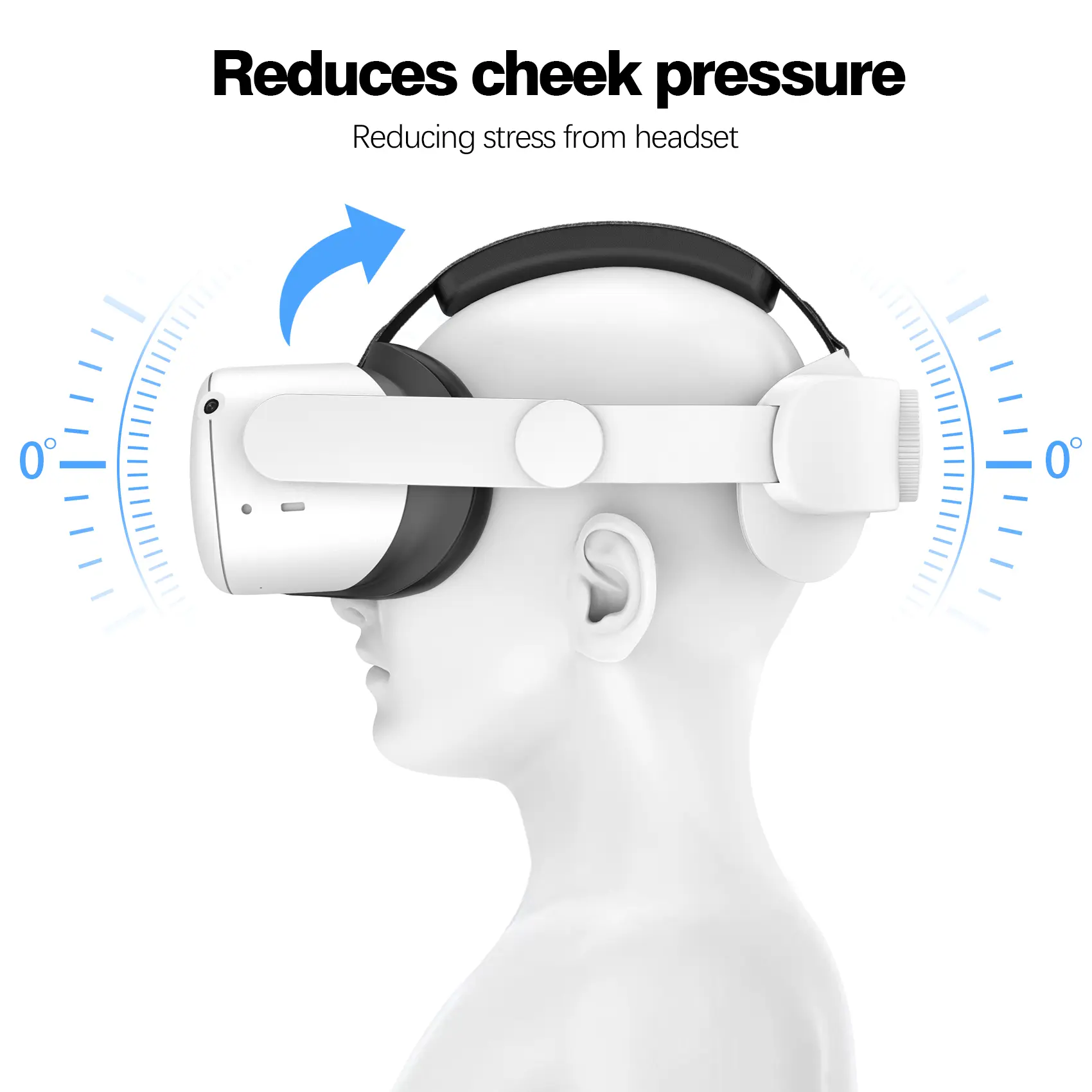 HUADAI design Comfort Head Strap AccessoriesCompatible with Oculus/Meta Quest 2/3/ 3S, Elite Strap Replacement  VR Accessories