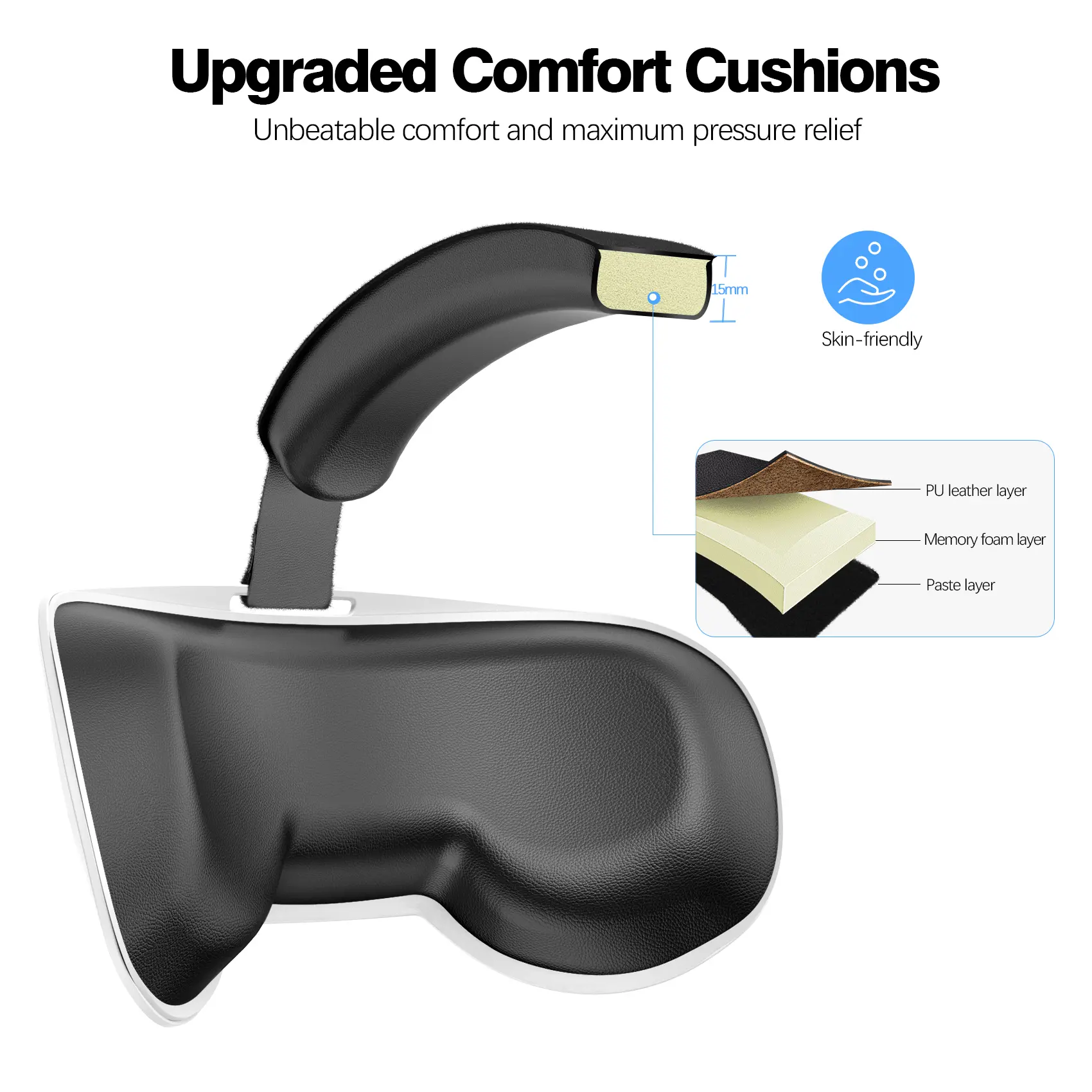 HUADAI design Comfort Head Strap AccessoriesCompatible with Oculus/Meta Quest 2/3/ 3S, Elite Strap Replacement  VR Accessories