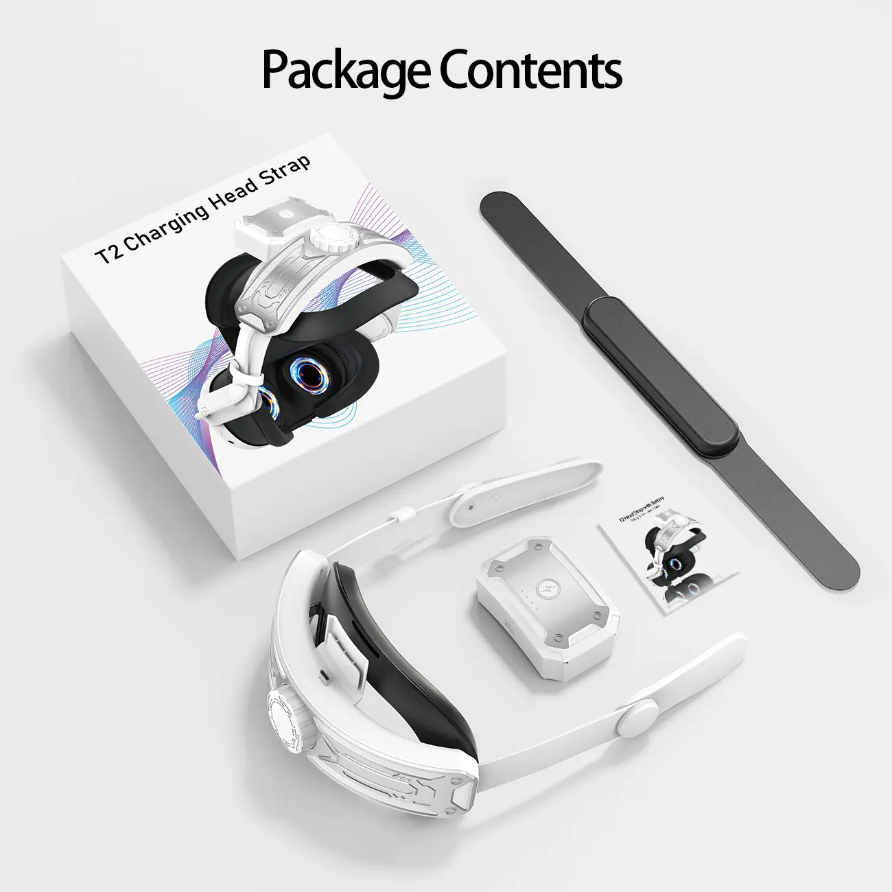 Head Strap with Battery for Meta/Oculus Quest 2,Adjustable Elite Strap Replacement Accessories for Oculus/Meta Quest 2