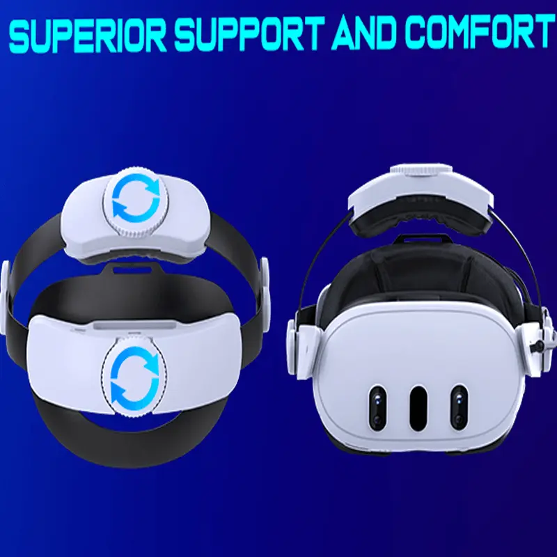 BEBONCOOL Head Strap for Meta Quest 3S/Quest 3/Quest 2 Adjustable Headset Strap forComfort&Reduce Pressure
