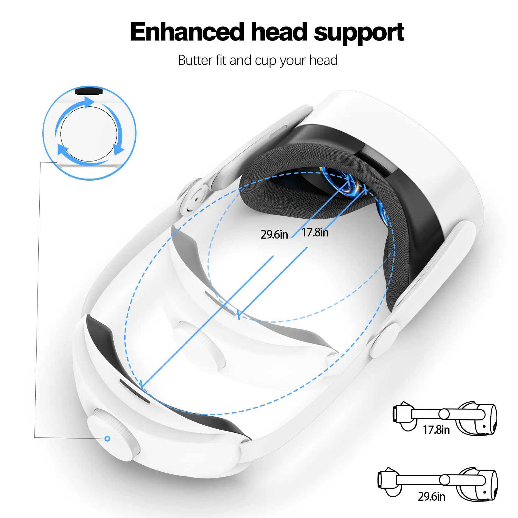 Compatible with Quest 3S Elite Strap forEnhanced Support and Comfort in VR,Meta Quest 3S\Quest 3 Comfort Head StrapAccessories