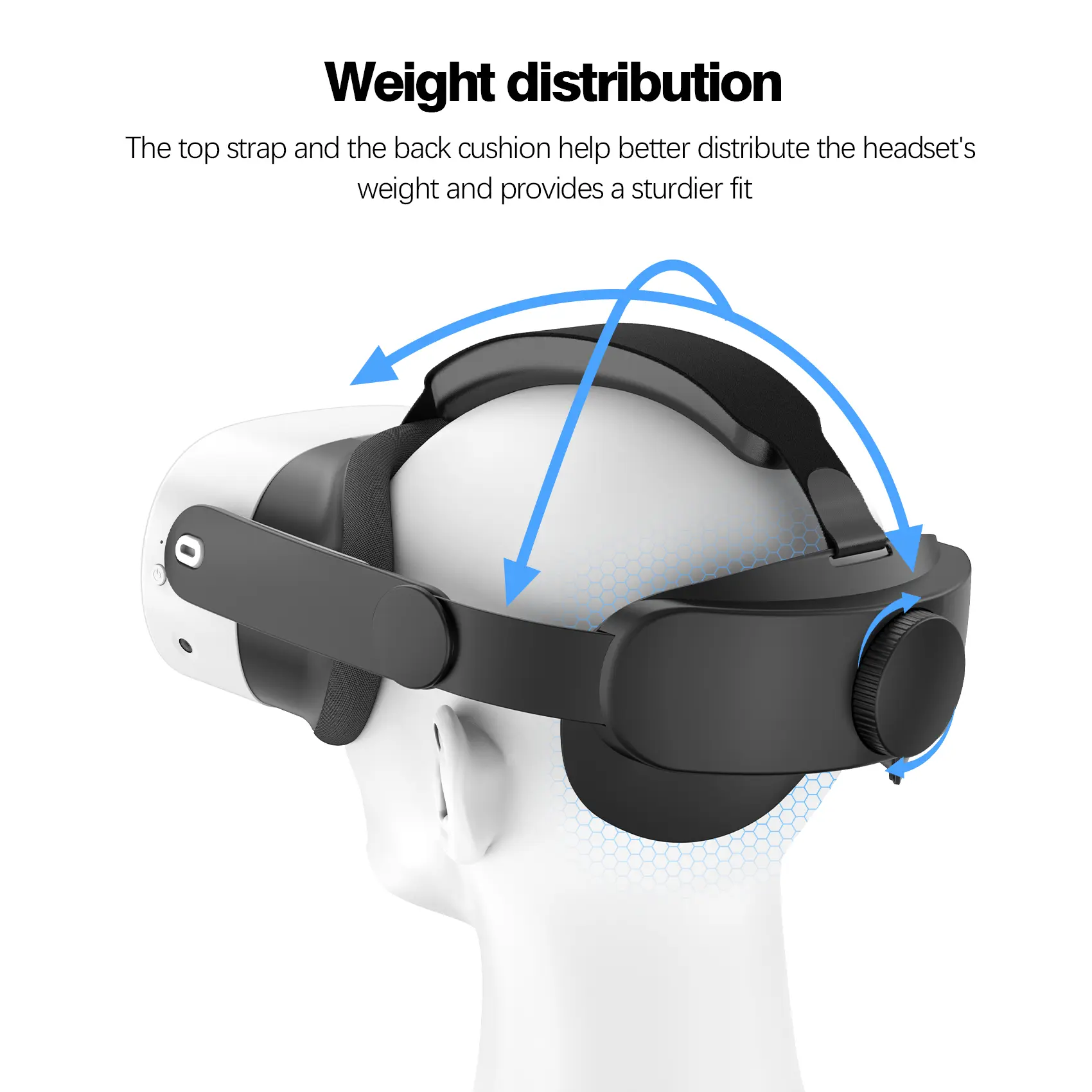 Compatible with Quest 3S Elite Strap forEnhanced Support and Comfort in VR,Meta Quest 3S\Quest 3 Comfort Head StrapAccessories