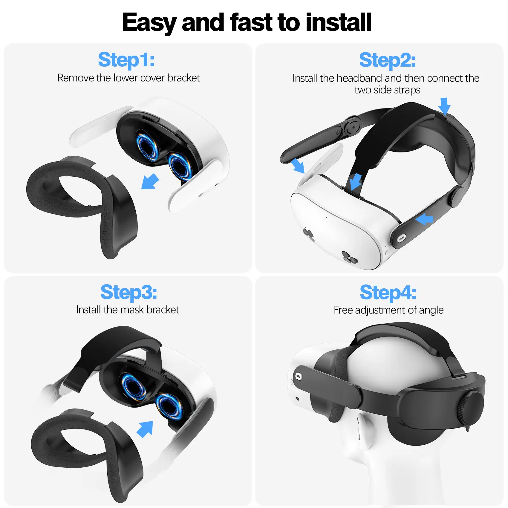 Compatible with Quest 3S Elite Strap forEnhanced Support and Comfort in VR,Meta Quest 3S\Quest 3 Comfort Head StrapAccessories