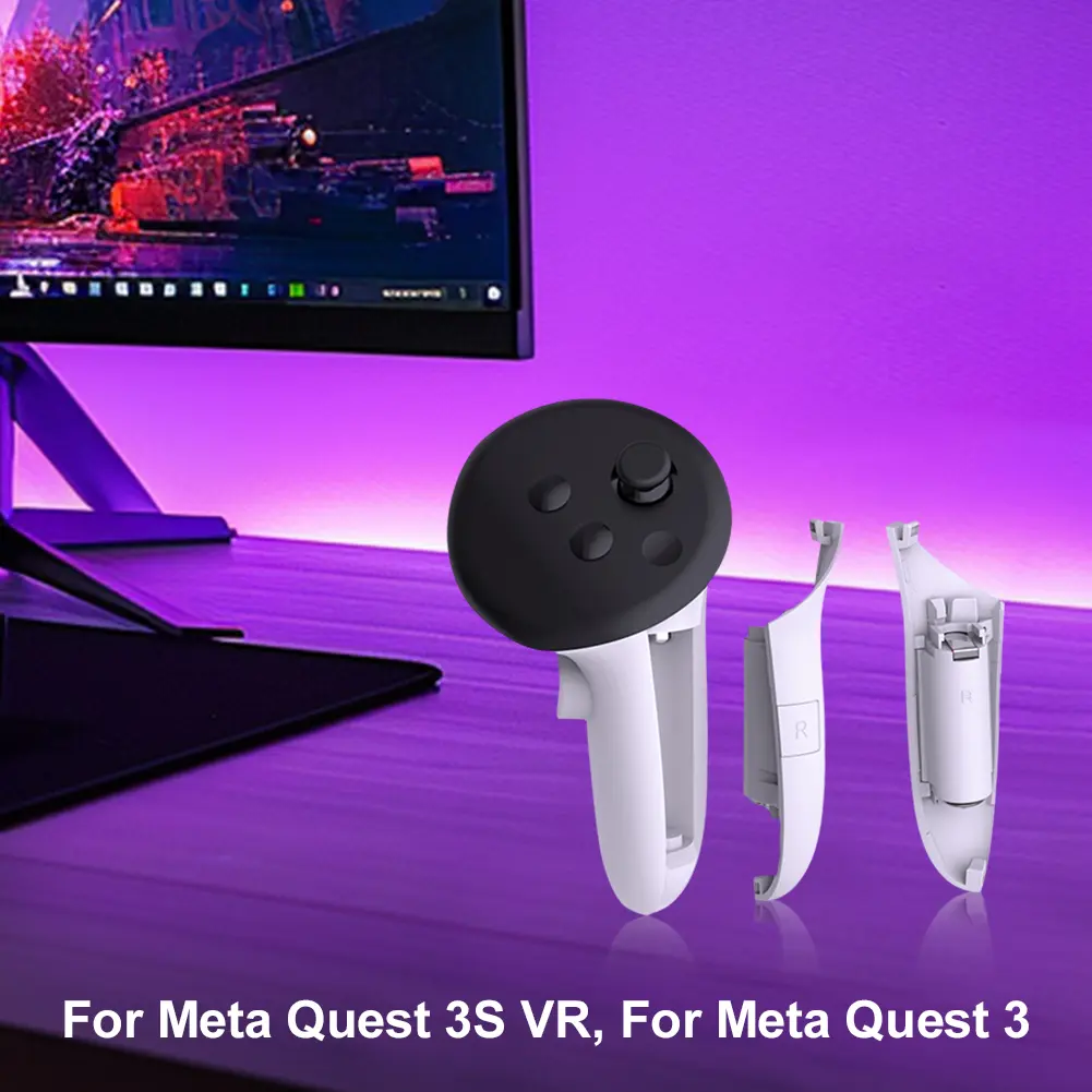 VR Controller Battery Pack Right Left Rechargeable Controller Grips for Meta Quest 3S/3 VR Headset Controller
