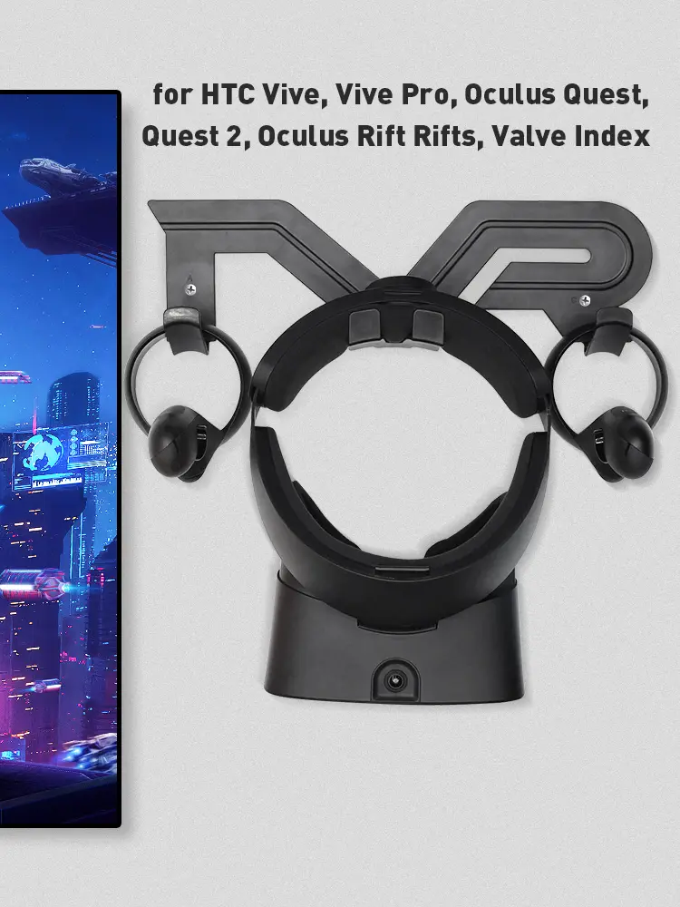 DATA FROG VR Wall Mount Stand For Oculus Quest 2 Headset Stand Bracket For Oculus Rift S HTC Vive Valve Index VR Accessories