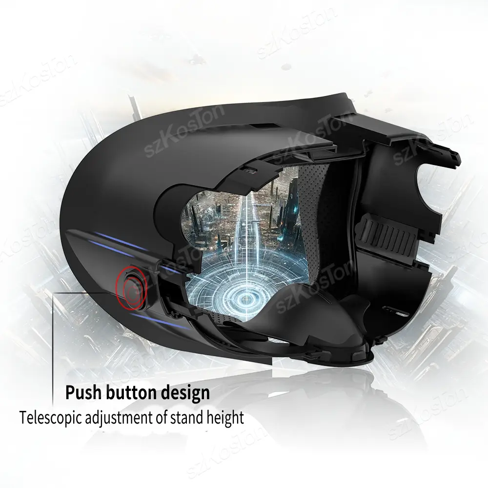 Facial Interface Face Cover for Meta Quest 3 VR with Anti-Light Nose Pad PU Leather Face Cushion for Meta Quest 3 Accessories