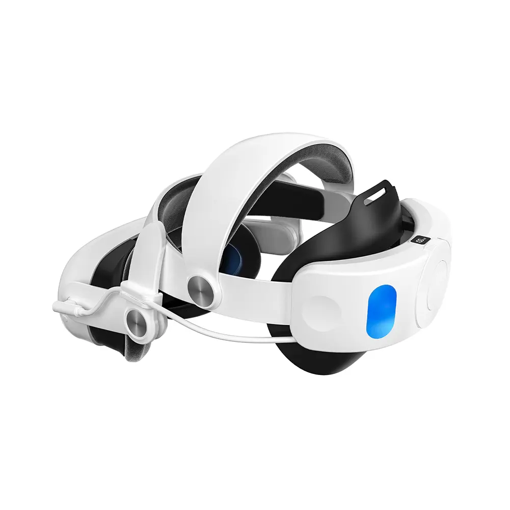 Head Strap with Battery Pack 10000mAh Elite Strap Replacement Battery Pack Head Strap Accessories for Meta Quest 3S VR Headset
