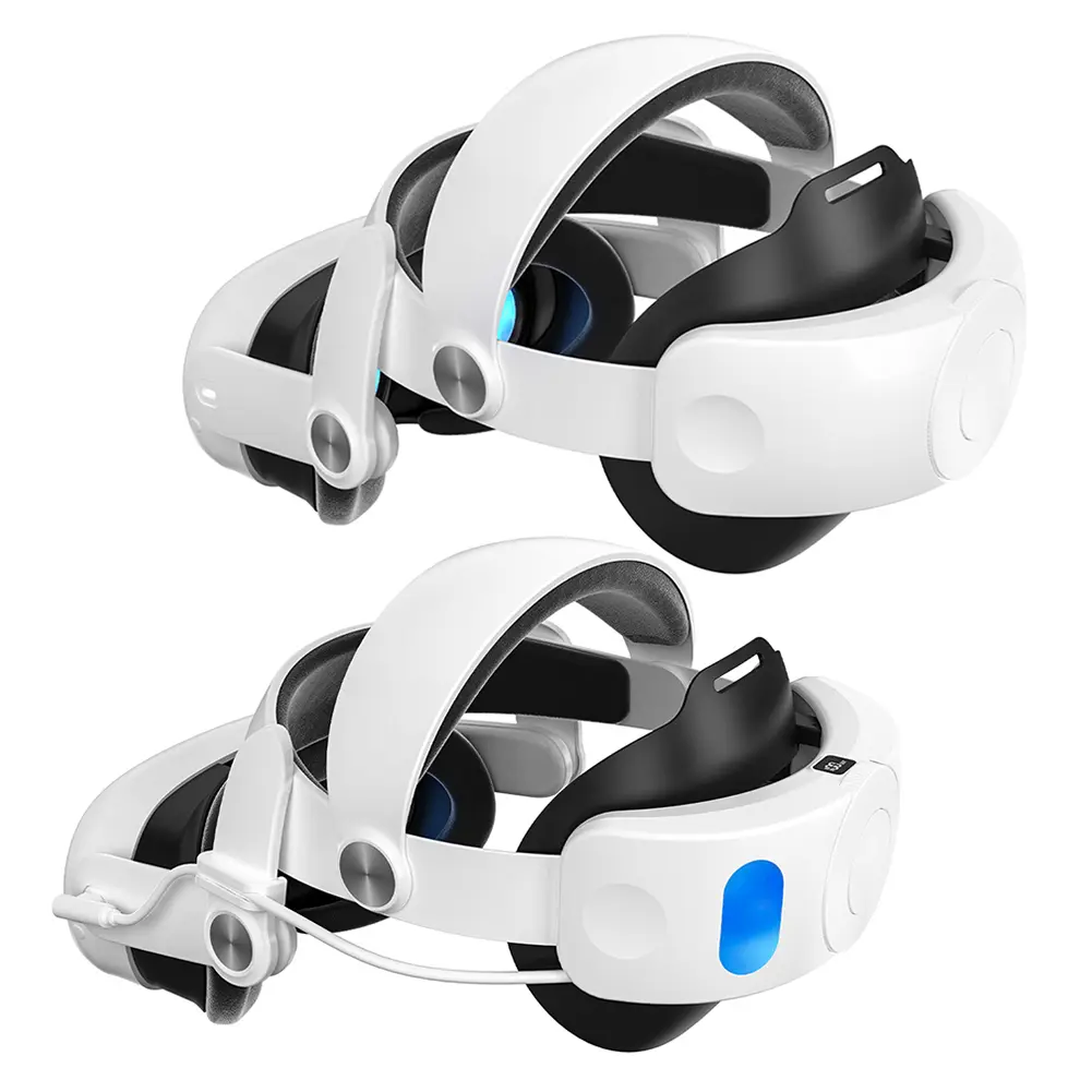 Head Strap with Battery Pack 10000mAh Elite Strap Replacement Battery Pack Head Strap Accessories for Meta Quest 3S VR Headset