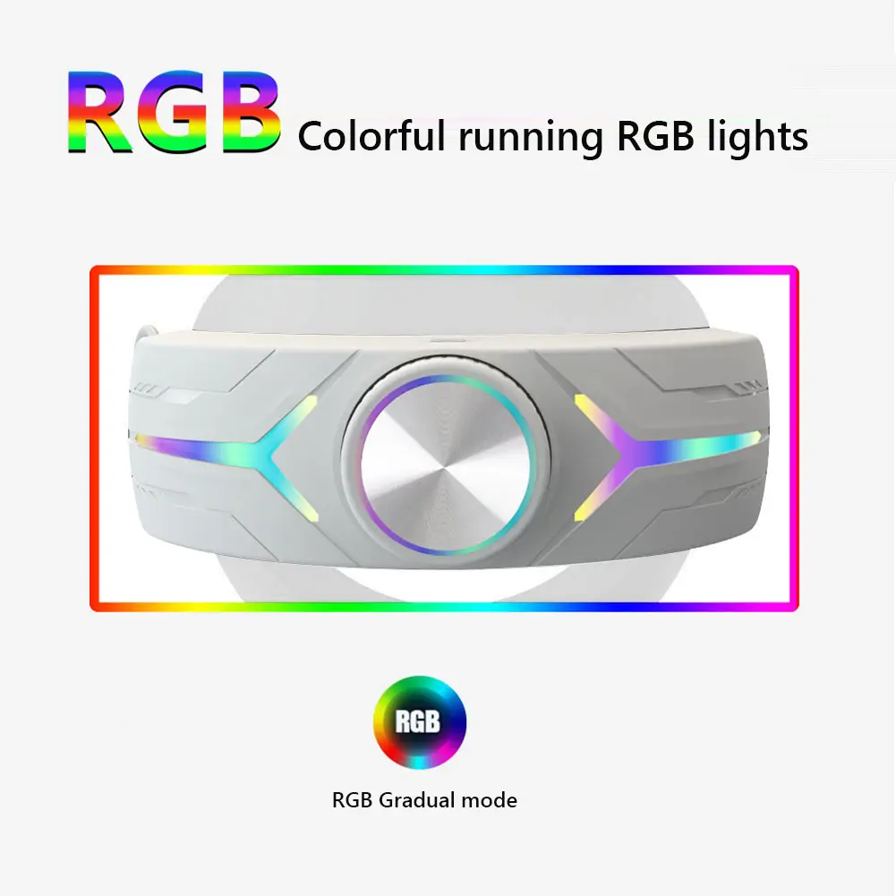 RGB Head Band Comfortable Adjustable VR Replacement Elite Strap Rechargeable with 8000mAh Battery for Meta Quest 3 Accessories