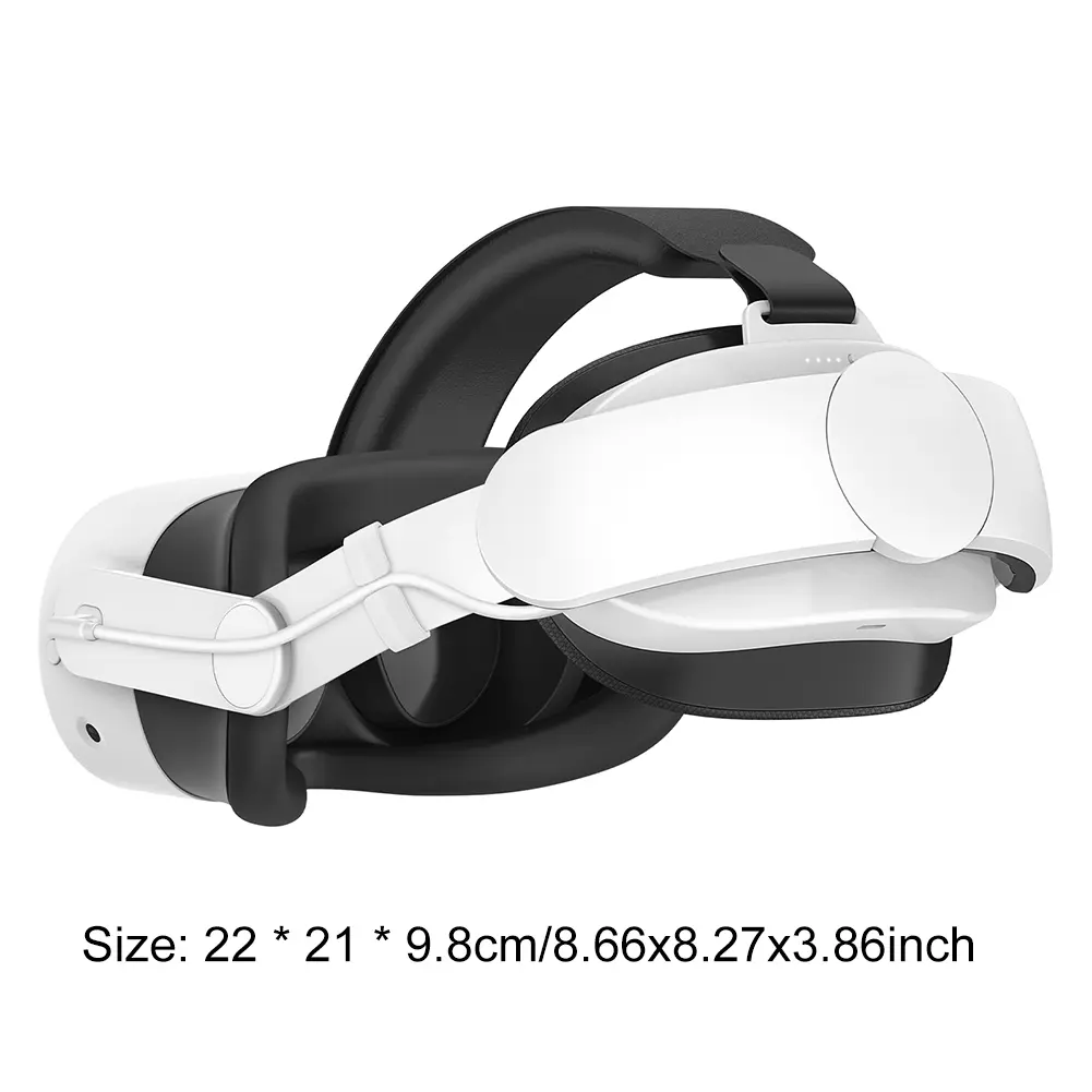 Adjustable Head Strap 6000mAh Battery Replacement Head Strap Enhanced Support and Balance Head Strap Battery for Meta Quest 3S/3