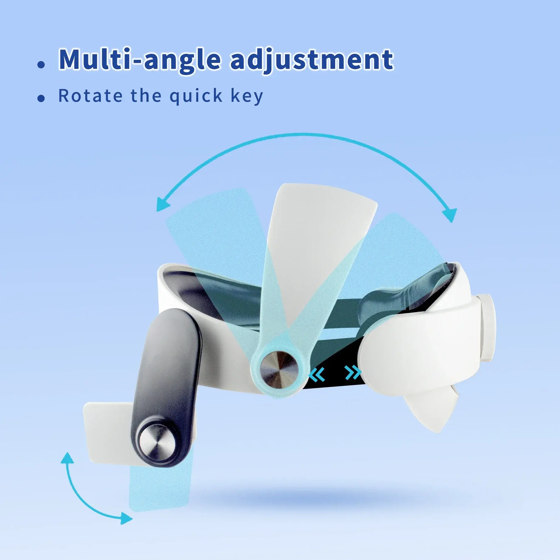 For Oculus Quest 2 VR Adjustable Halo elite Strap Comfortable Replacement Headband Ergonomic Design for Meta Quest 2 Accessory