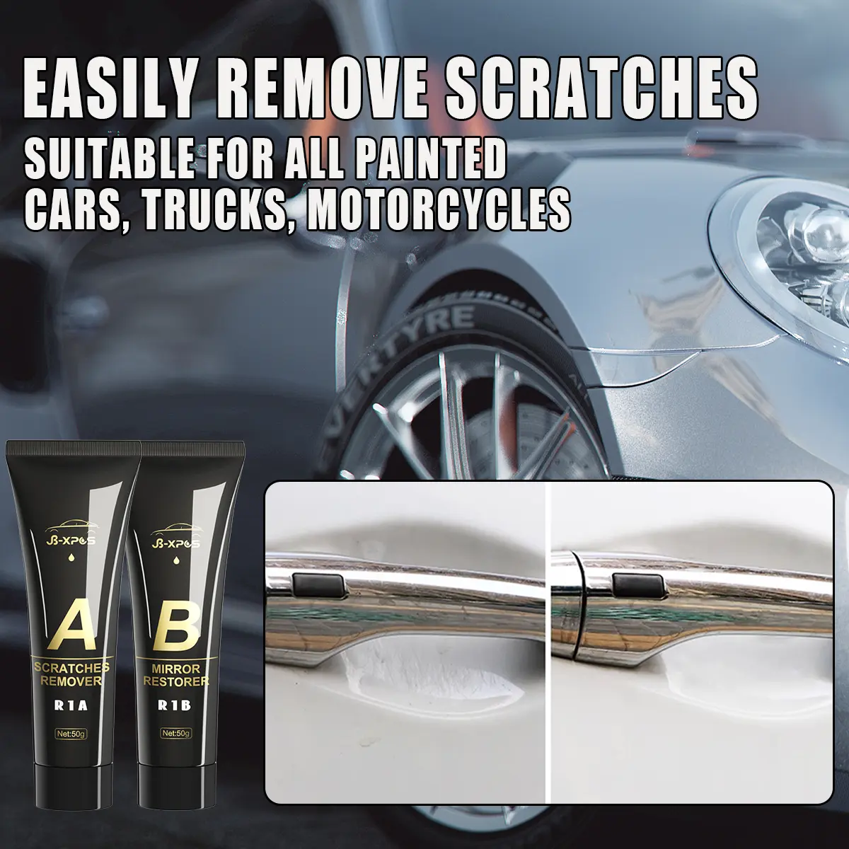 Car Scratch Remover Paint Care Tools Auto Remover Scratches Repair Polishing Auto Body Grinding Compound Anti Scratch Wax R1
