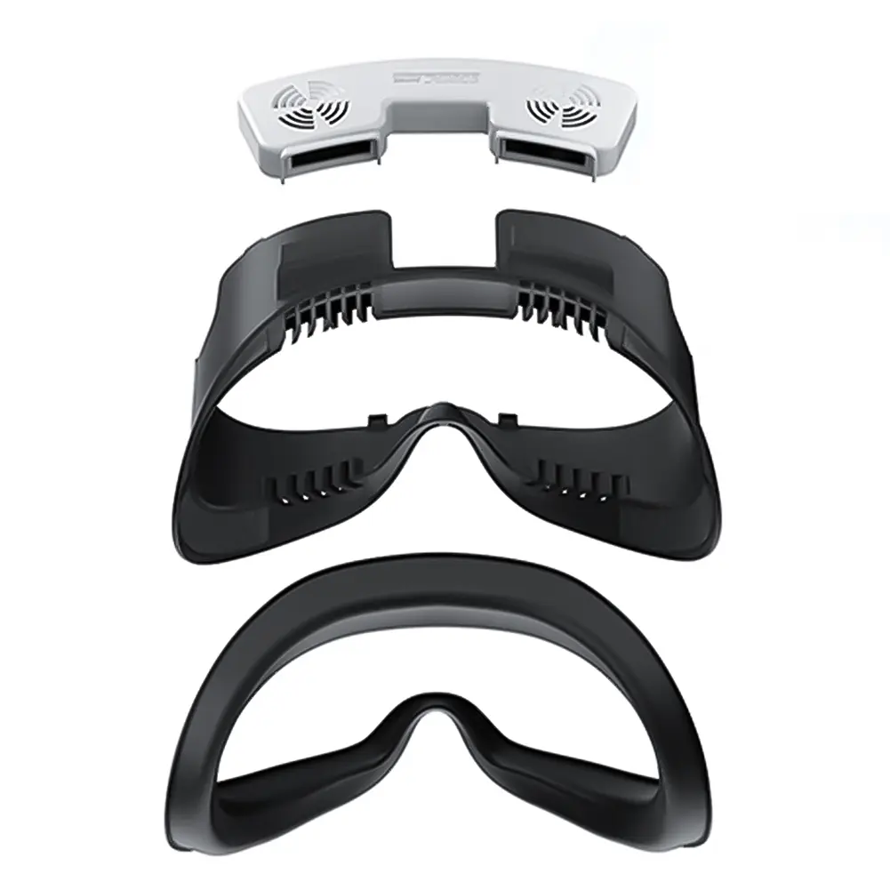 Cooling Fan with Facial Interface Face Cover Relieve Lens Fogging Facial Ventilation Fan 3 Speeds for Meta Quest 3 Accessories
