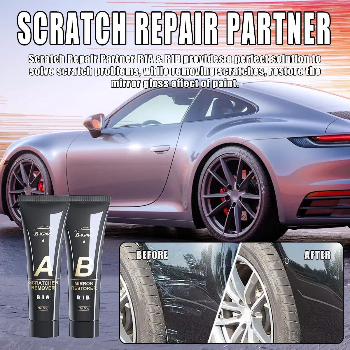 Car Scratch Remover Paint Care Tools Auto Remover Scratches Repair Polishing Auto Body Grinding Compound Anti Scratch Wax R1
