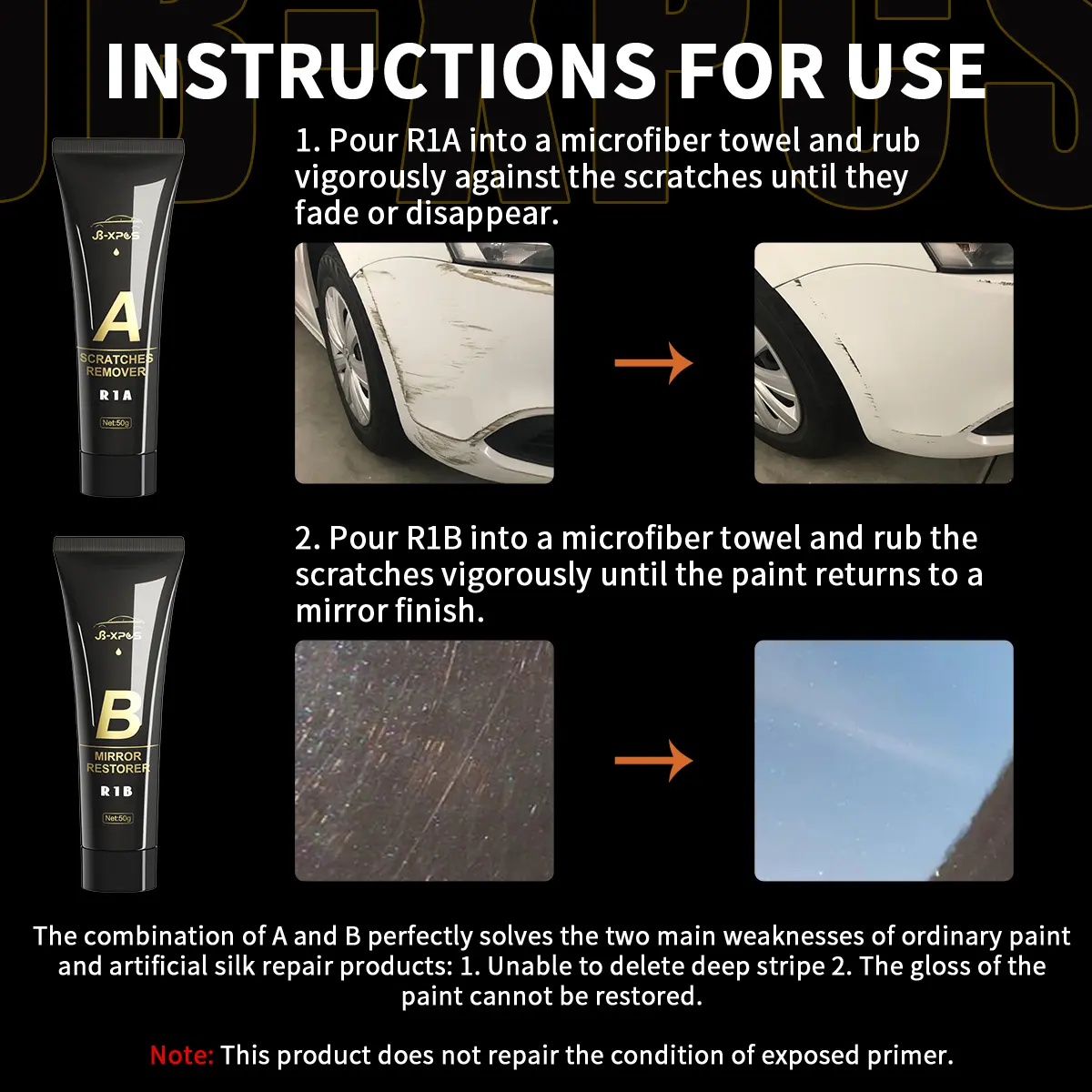 Car Scratch Remover Paint Care Tools Auto Remover Scratches Repair Polishing Auto Body Grinding Compound Anti Scratch Wax R1