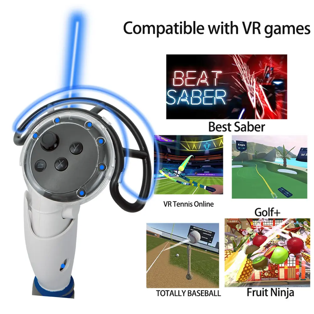 VR Games Extension Handle Controller Grips For Meta Quest 3 Accessories Playing VR Games More Immersive For Quest 3 Accessories