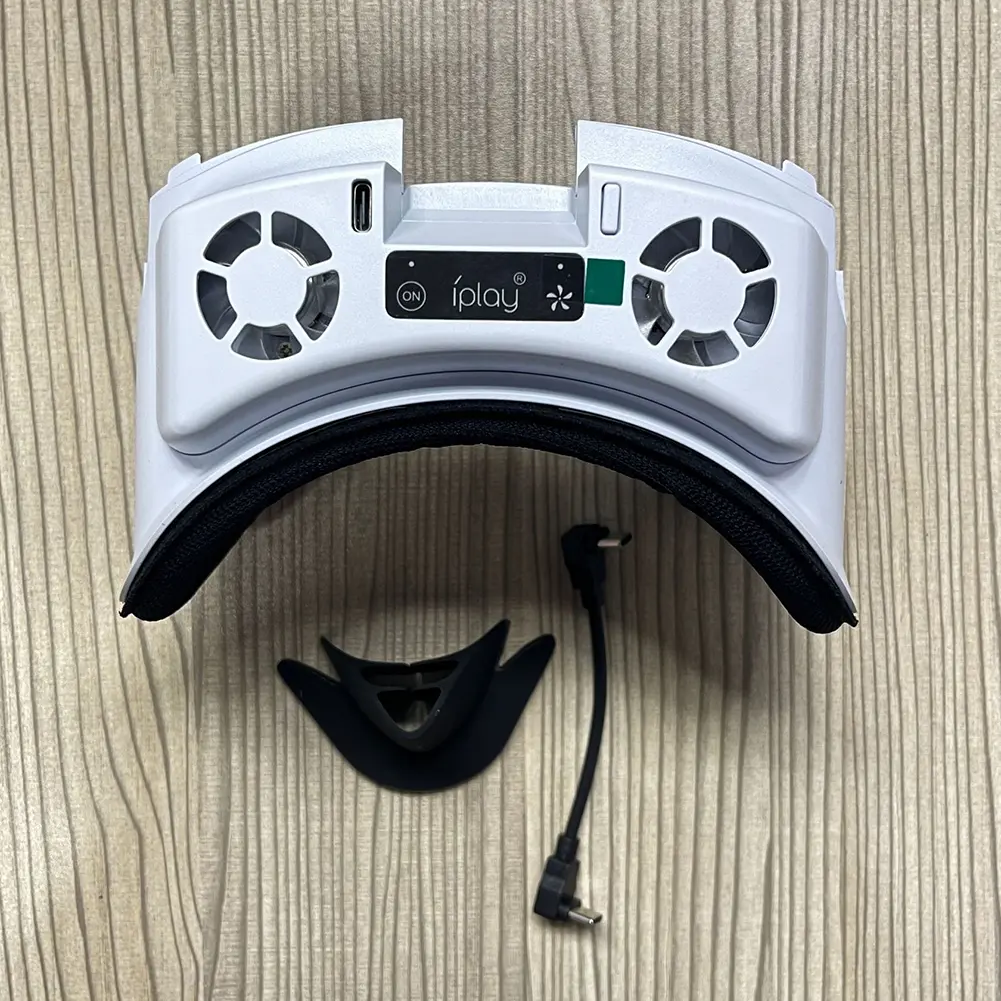 Cooling Fan Face Cover Rechargeable Facial Interface Radiator with RGB Light Cool Mask for Meta Quest 3 Accessories