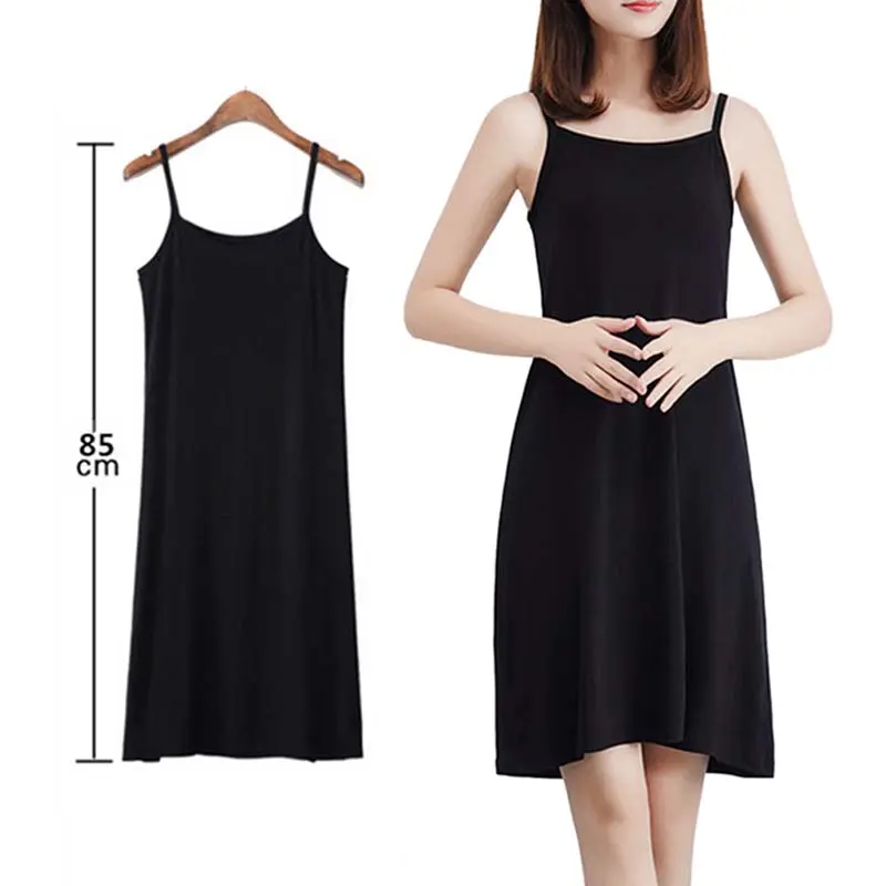 Petticoat Suitable for Short Skirt Women's Plain Tight-fitting Dress Home Service Suspender Nightdress Bottoming Skirt Bag Hip