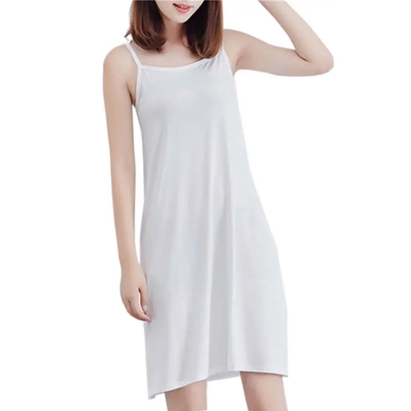 Petticoat Suitable for Short Skirt Women's Plain Tight-fitting Dress Home Service Suspender Nightdress Bottoming Skirt Bag Hip