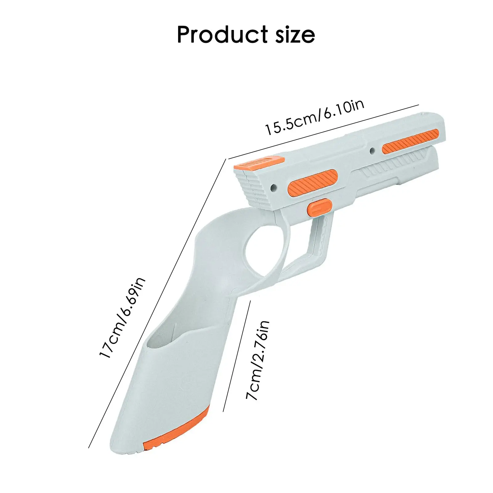 VR Gun Stock For Meta Quest 3/3S Enhanced Shooter Gaming Experience Controller Grips Extension Handle Retrofitting Accessories