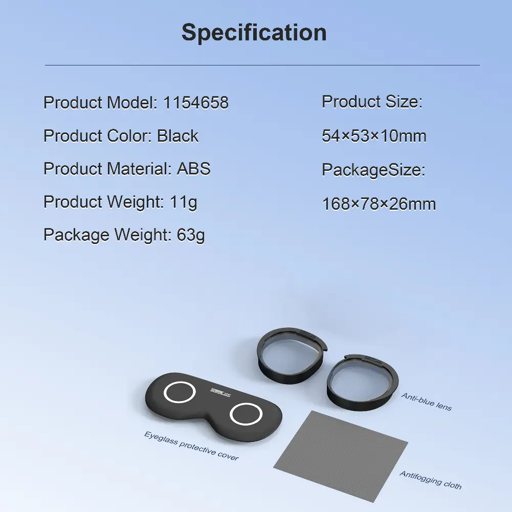 For Meta Quest 3S Anti-Scratch Ring Lenses Anti-fogging Replacement VR Lenses VR Headset Mirror for Meta Quest 3S VR Glasses