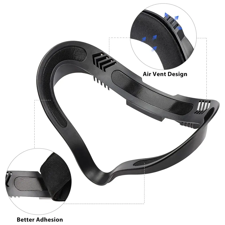 Breathable Soft Face Mask Replacement For Oculus Quest 2 Facial Interface Bracket Foam Pad 3 in 1 For Quest 2
