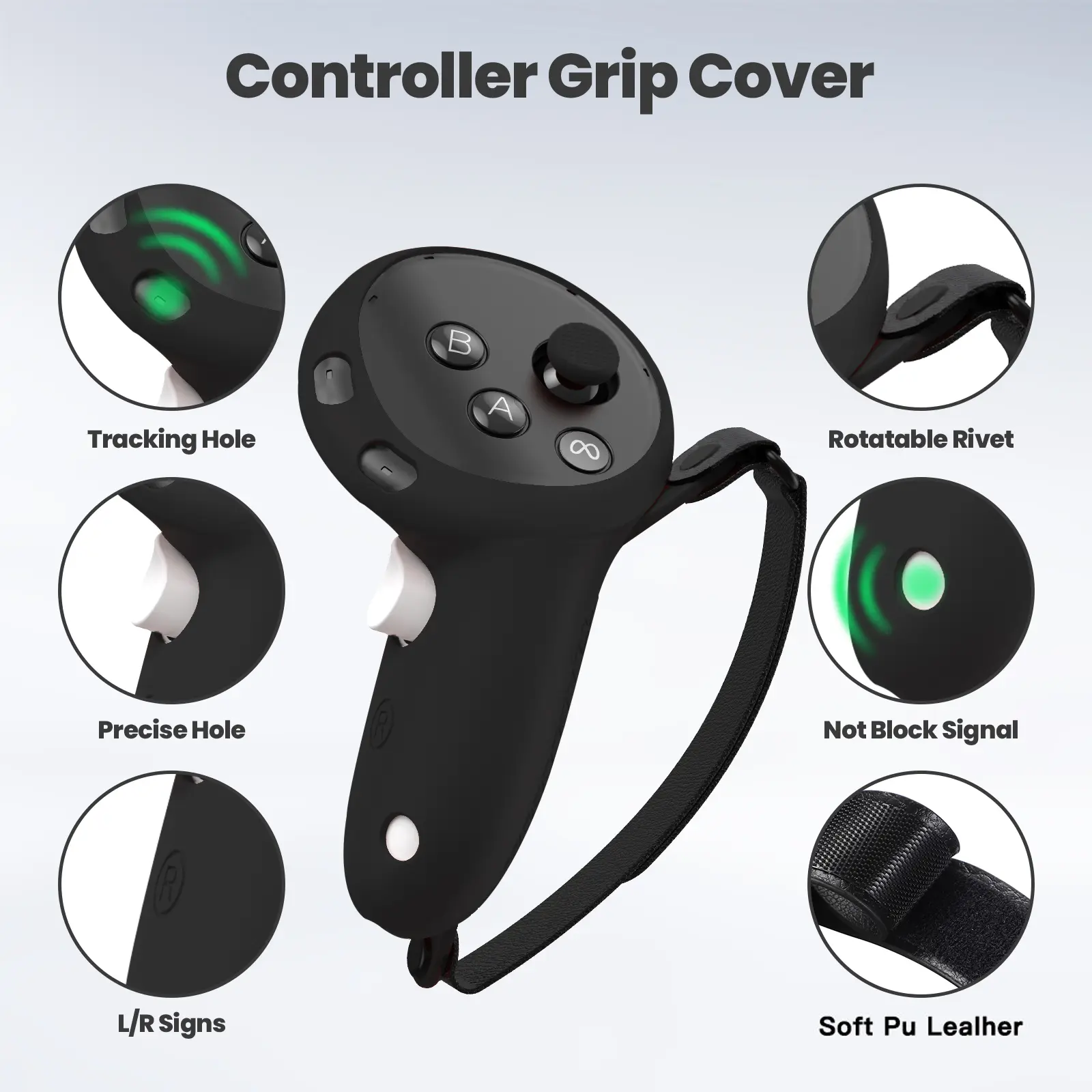 Silicone Cover Set for Oculus/Meta Quest 3S VR Headset Controller Grip Protective Cover Lens Cap Face Case Eye Mask Accessories