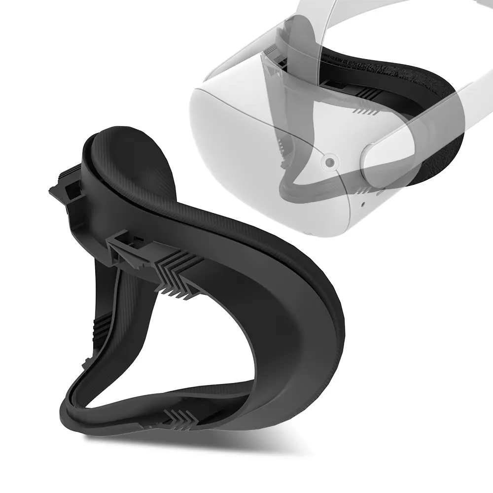 VR Facial Interface Bracket for Oculus Quest 2 Replaceable PU Foam Face Pad Cover Frame Sweatproof & Comfortable for Quest 2